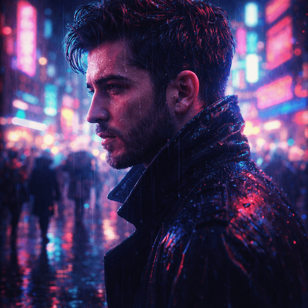 Neon Rainwalker AI Avatar Style Example