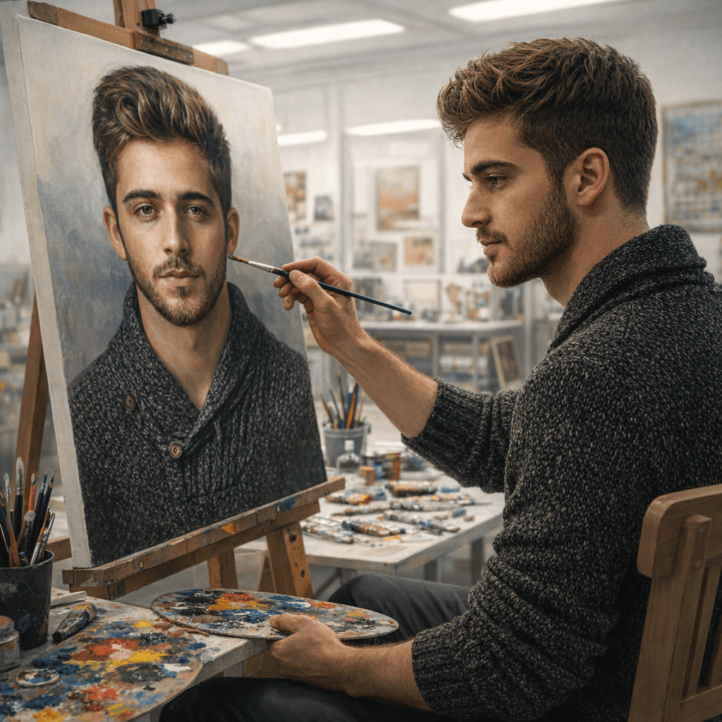The Living Self-Portrait AI Avatar Style Example