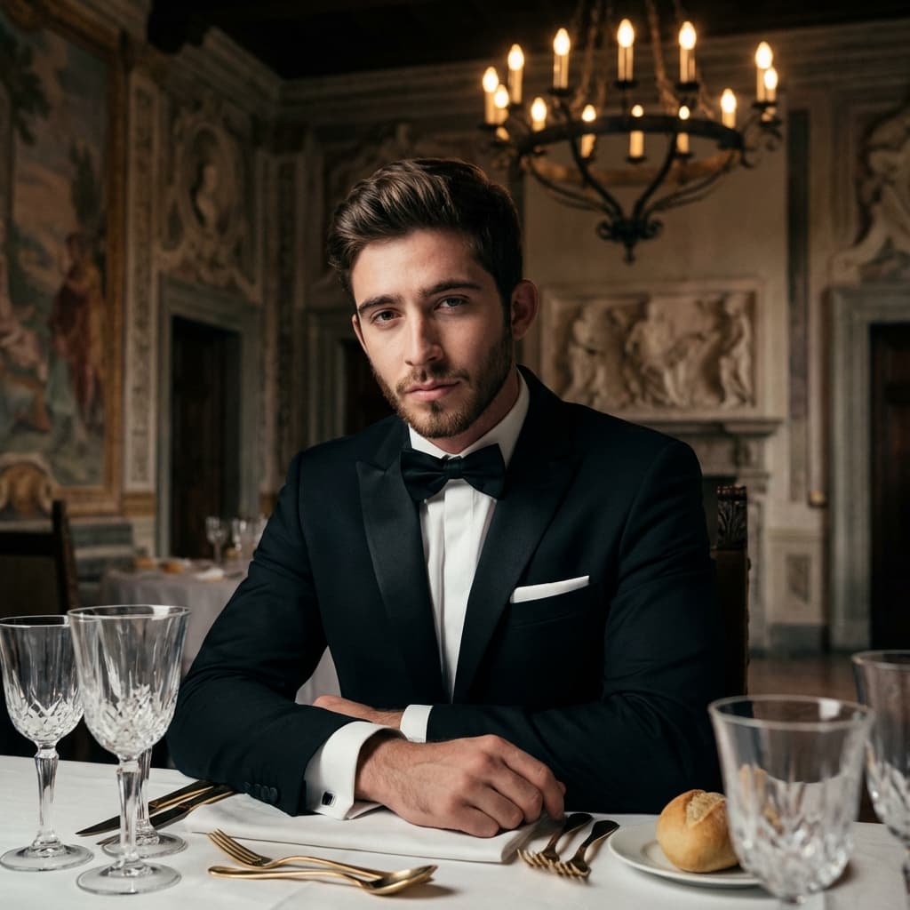 Luxury Dining AI Avatar Style Example